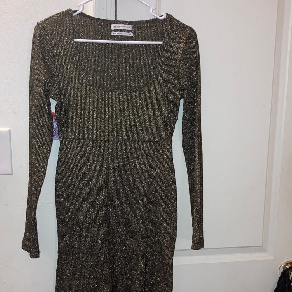 Long sleeve sparkly urban outfitters dress very stretchy